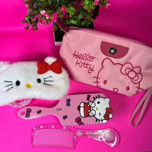 3PC Multicolor Sanrio Hello Kitty Self-Care Bundle Accessories, Kawaii SelfCare